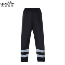 Hi Vis Reflective Black Insulated Construction Safety Work Pants with Reflective Tape